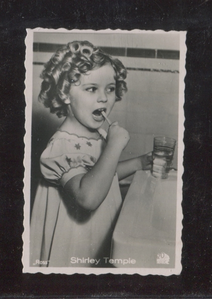 1950's Shirley Temple Black and White Card