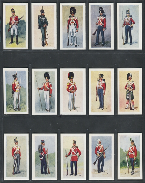 1957 Mill's British Uniforms of the 19th Century Complete Set of (25) Cards