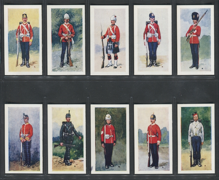 1957 Mill's British Uniforms of the 19th Century Complete Set of (25) Cards