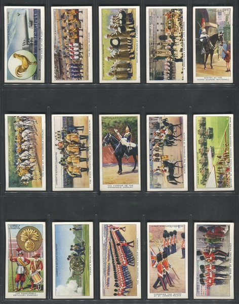 1939 Lambert & Butler Interesting Customs & Traditions of Navy, Army & Air Force Complete Set of (50) Cards