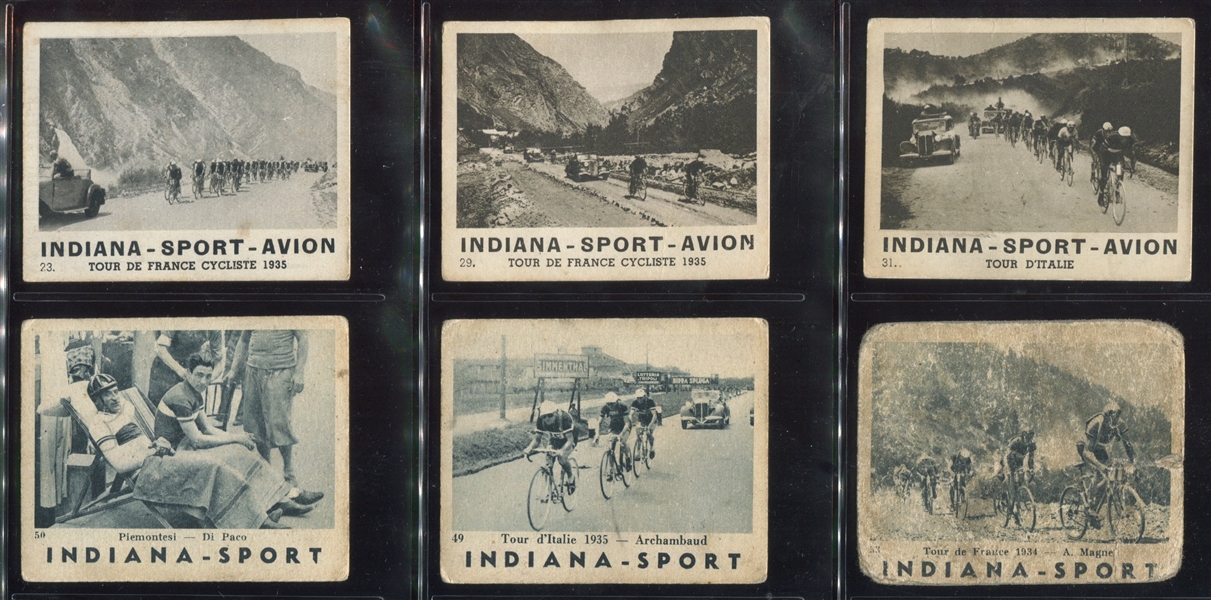 1930's Donat Gum (France) Cycling Card Lot of (9) With Tour De France Cards