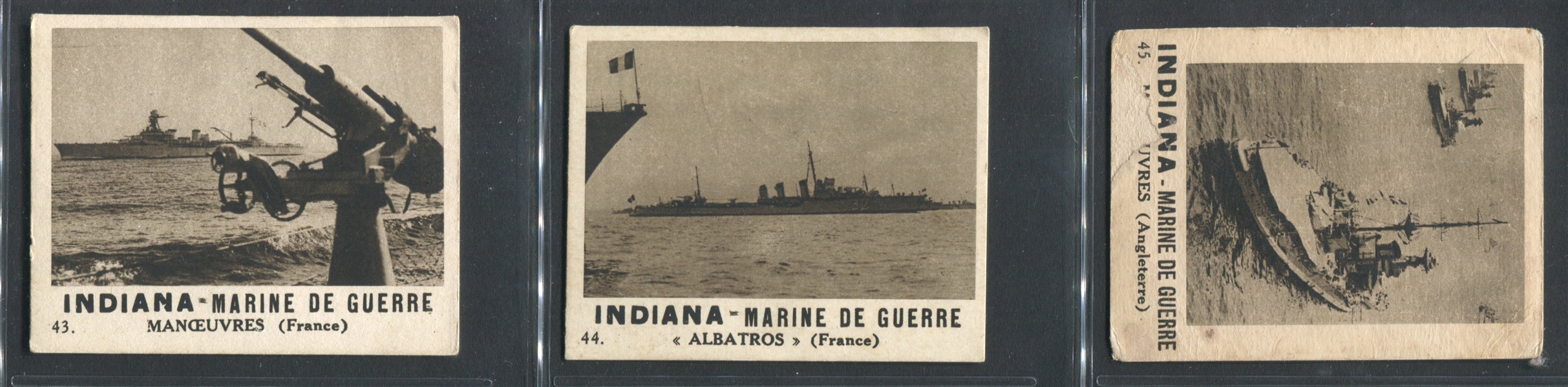 1930's Donat Gum (France) Marine de Guerre Lot of (39) Cards