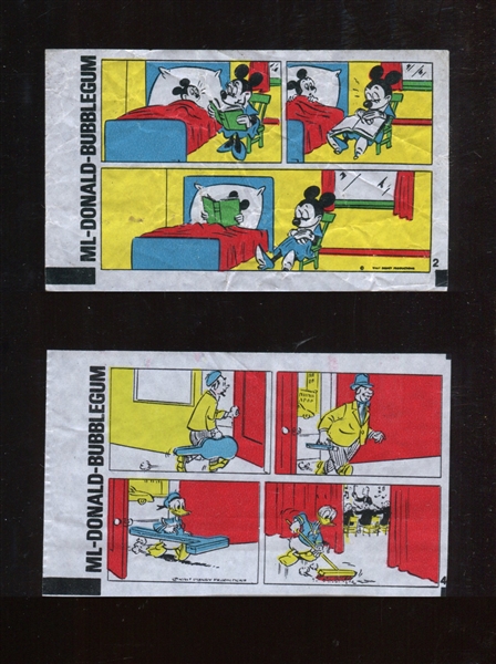 R-UNC Walt Disney Gum Comics Lot of (2) 