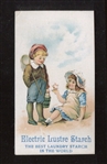 F-UNC Vintage Electric Lustre Starch Childs Advertising Card 
