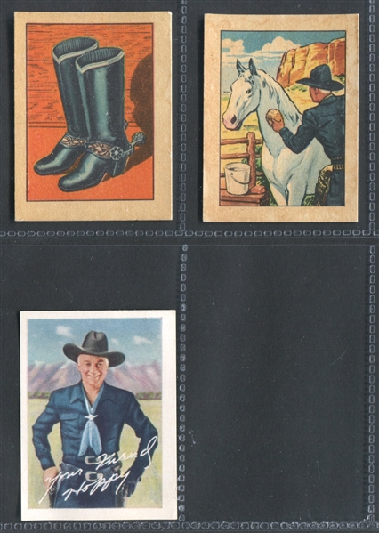 F278-12 Post Hopalong Cassidy Near Set (30/36) Plus Advertising Card