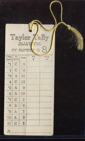 Interesting Female Golfer Bridge Tally Card Bookmark