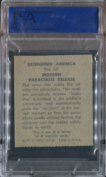 R40 Defending America #227 Modern Parachute Release PSA7 NM