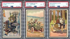 1953 Bowman Antique Autos Lot of (3) PSA-Graded Cards