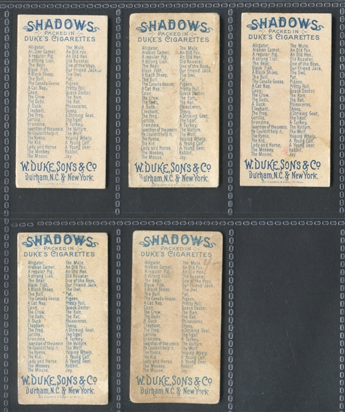 N87 Duke Shadows Lot of (5) Cards