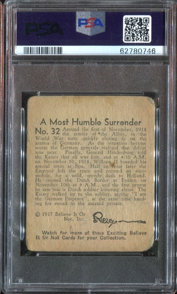 R21 Wolverine Gum Believe it or Not #32 A Most Humble... PSA1.5 Fair (High Series)