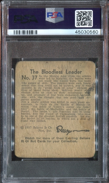 R21 Wolverine Gum Believe it or Not #37 The Bloodless Leader PSA1.5 Fair (High Series)