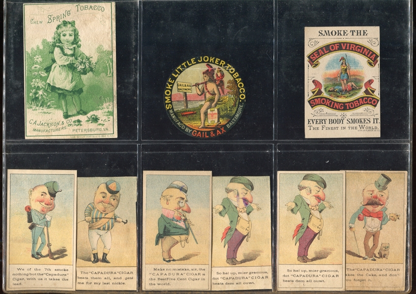 Fantastic Mixed Tobacco Trade Card Lot of (16) With Allen & Ginter and Others