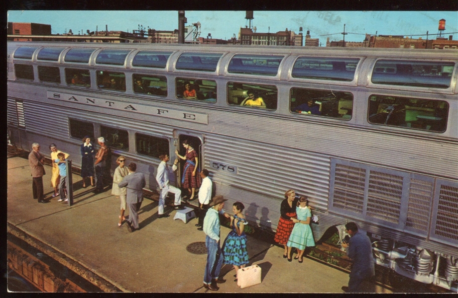 Vintage Lot of (10) Train and Locomotive Postcards