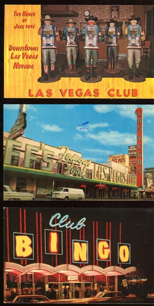 Lot of (25) Vintage 1960's Las Vegas Postcards