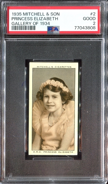 1935 Mitchell and Son Gallery of 1934 #2 Princess Elizabeth PSA-Graded