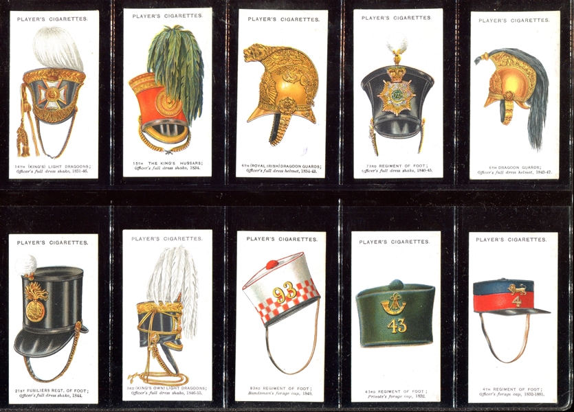 1931 John Player Military Head-Dress Complete Set of (50) Cards
