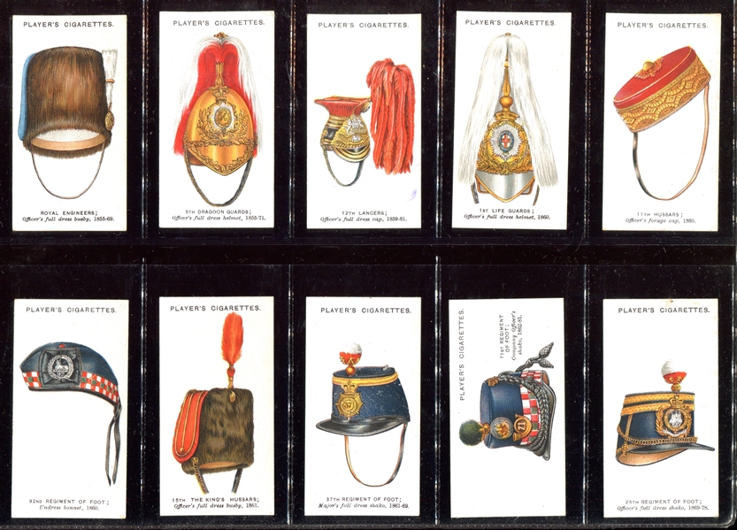 1931 John Player Military Head-Dress Complete Set of (50) Cards