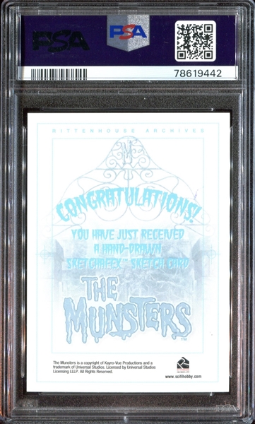2005 Rittenhouse The Munsters Herman Munster Sketch Card by Ribeiro PSA10 Gem Mint