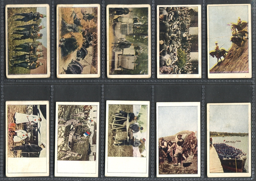 T121 Sweet Caporal World War I Scenes Near Complete (233/250) Set of Cards
