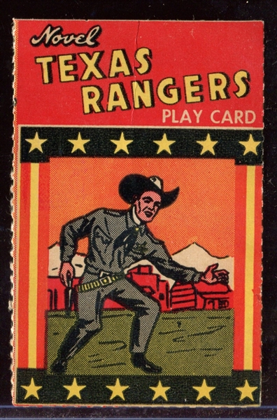 R722-28 Novel Candy Texas Rangers Card and Box Panel