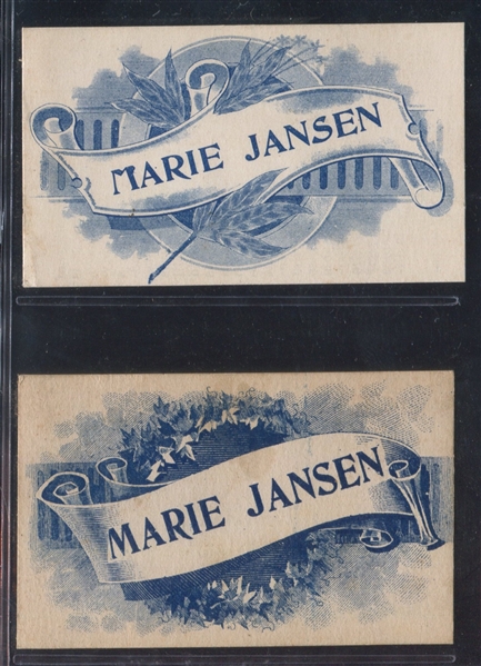 N532-1 R. Whalen Actresses Lot of (2) Marie Jansen Variants