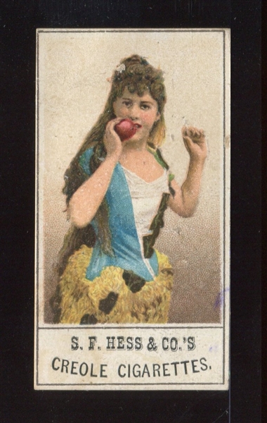 N492A S. F. Hess Actresses (Gold Frameline) Type Card