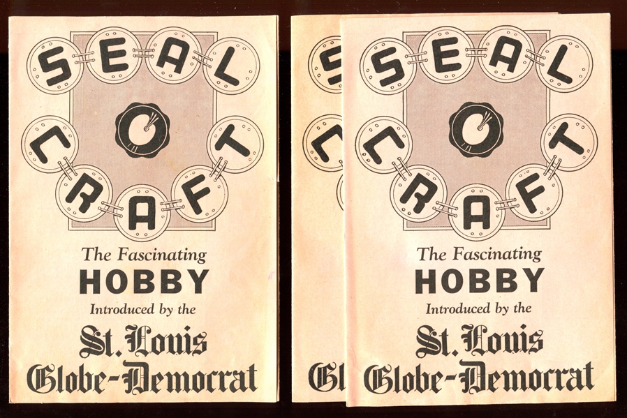 R123/M30 St. Louis Globe-Democrat Seal Craft Lot of (3) Brochure/Envelope Pairs