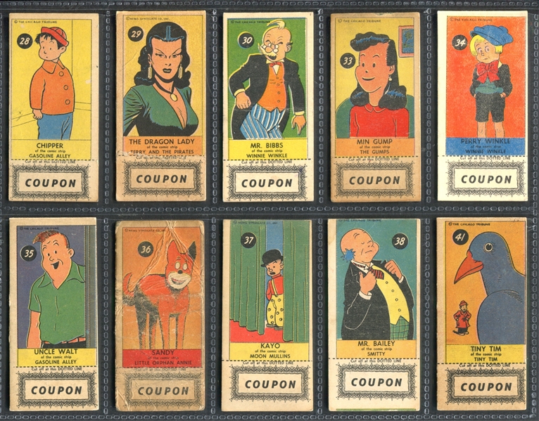 R757 James Welch Sugar Daddy Comic Character Cards Lot of (37) With Coupon