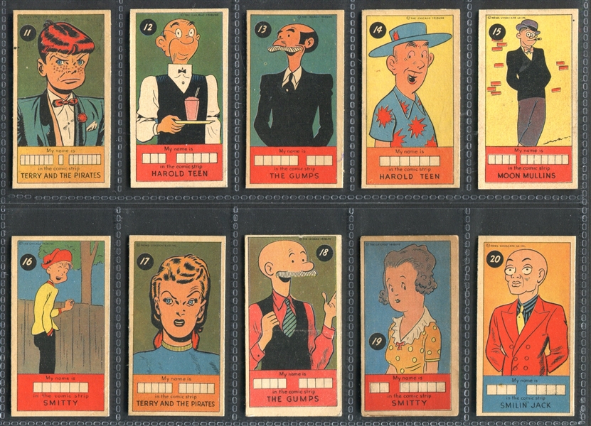 R757 James Welch Sugar Daddy Comic Character Cards Complete Set of (50) 