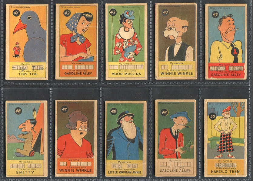 R757 James Welch Sugar Daddy Comic Character Cards Complete Set of (50) 