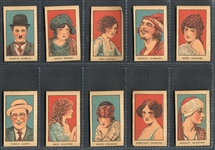 W-UNC Movie Stars Strip Cards Lot of (10) With Chaplin and Others