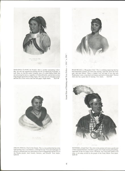 1970's Indian Tribal Series Booklet with Goudey Indian Premium Images