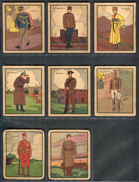 R139 E. Rosen Soldier Cards Lot of (8) Cards