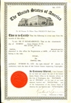 1933 Goudey Indian Gum Label Patent Document