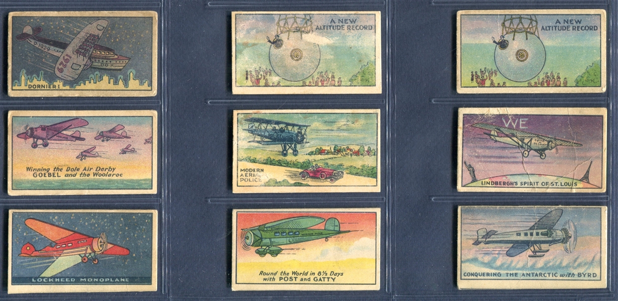 R5 Wischmann's Aeorplane Series Lot of (9) Cards