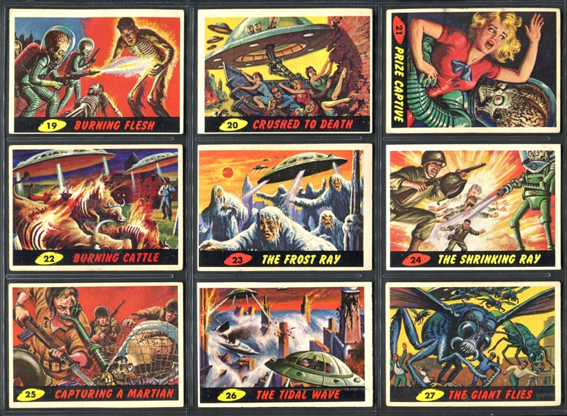 1962 Topps Mars Attacks Complete Set of (55) Cards