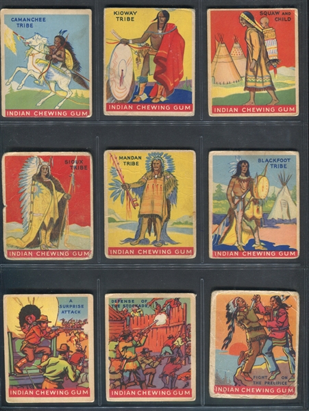 R773 Goudey Indian Gum Near Complete Set of (83/96) Cards