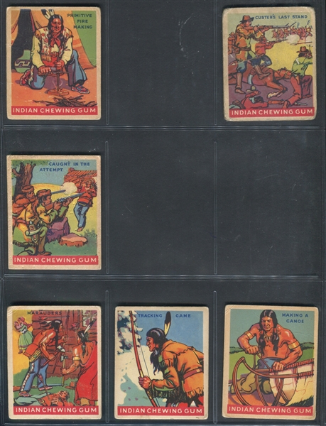 R773 Goudey Indian Gum Near Complete Set of (83/96) Cards