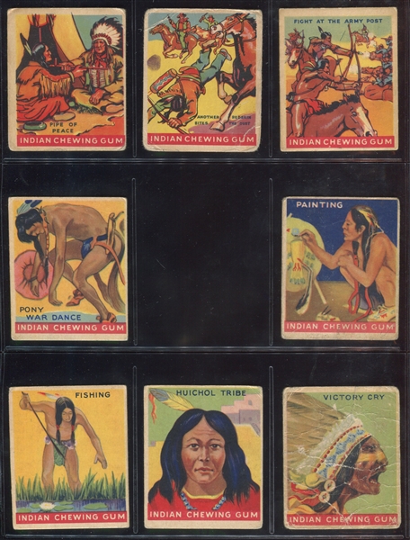 R773 Goudey Indian Gum Near Complete Set of (83/96) Cards