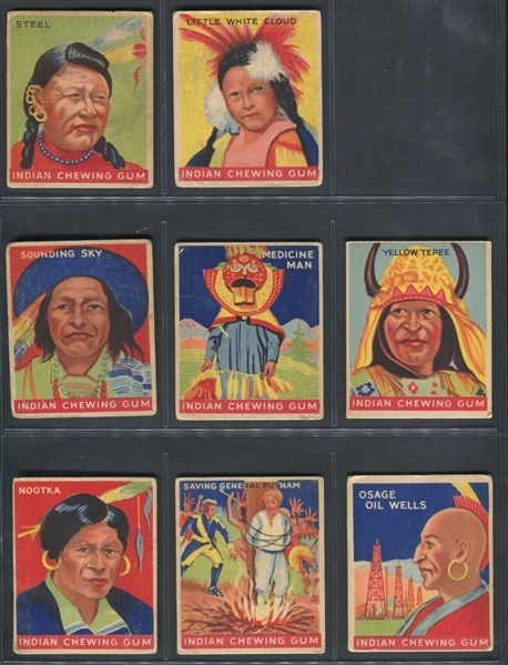 R773 Goudey Indian Gum Near Complete Set of (83/96) Cards