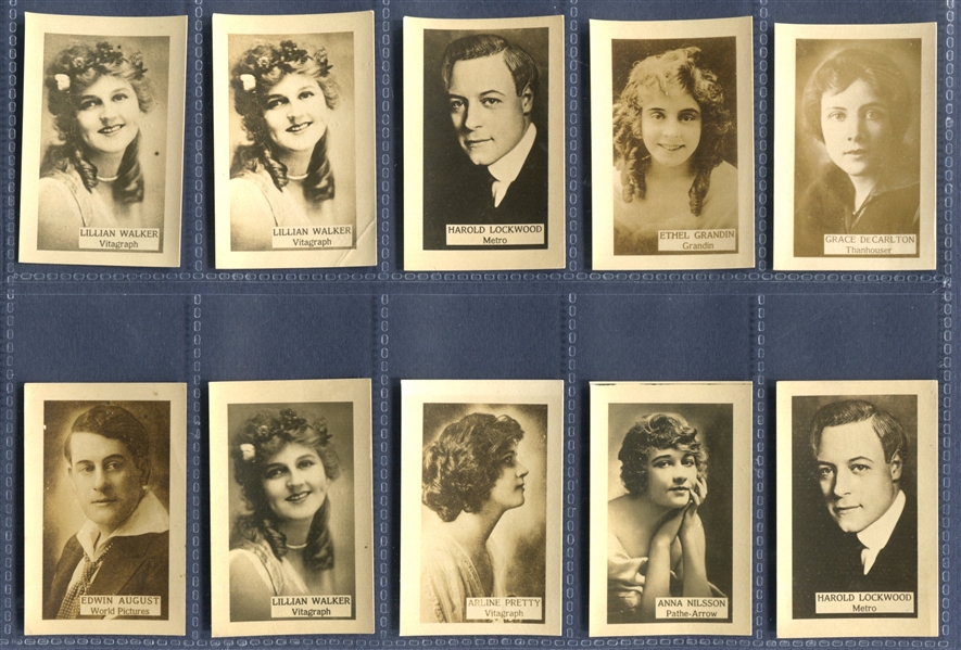 T86 Piedmont Cigarettes Moving Picture Stars Lot of (60) Cards