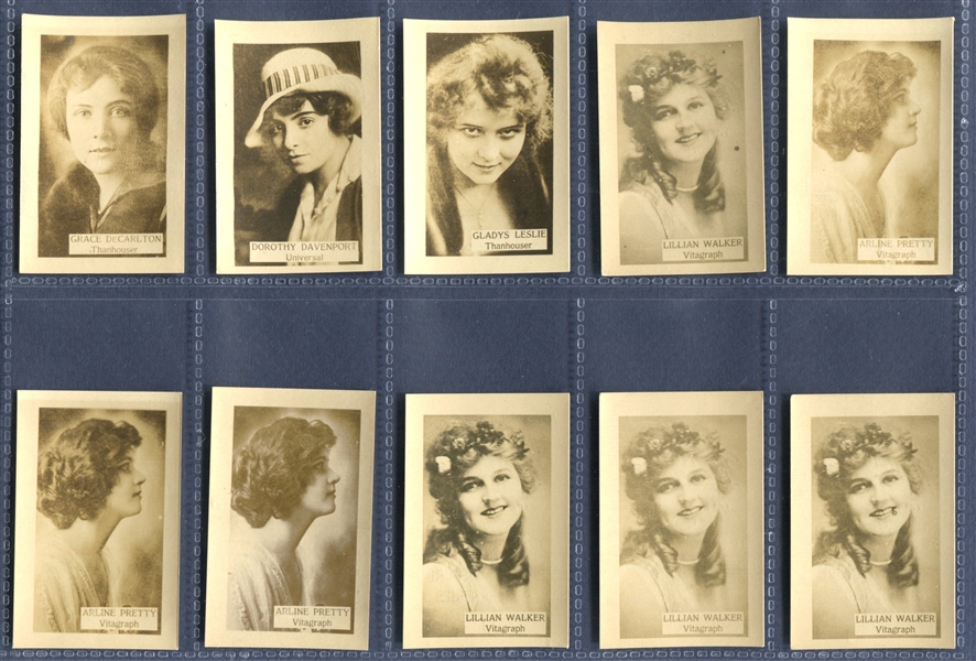 T86 Piedmont Cigarettes Moving Picture Stars Lot of (60) Cards