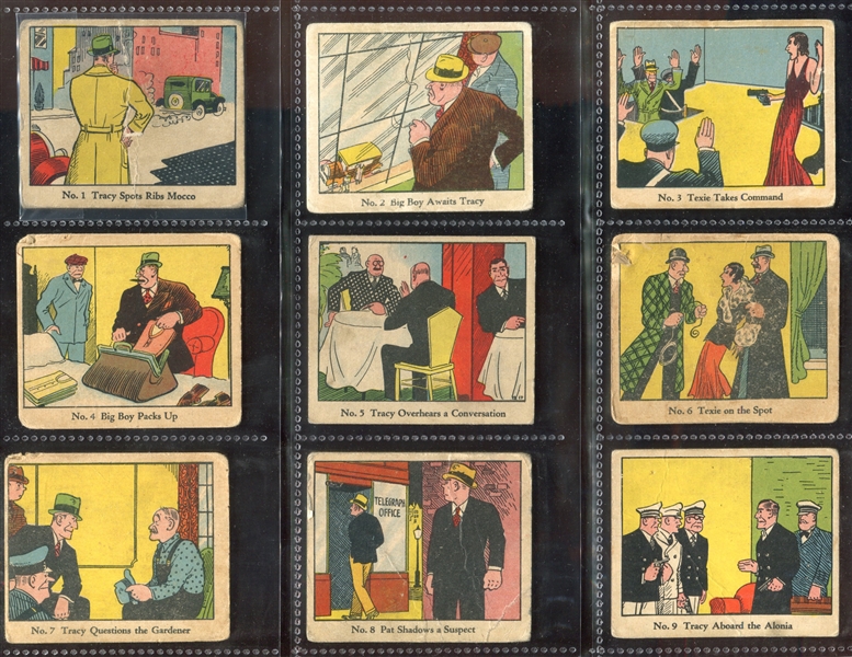 R41 Walter Johnson Candy Dick Tracy Near Complete (137/144) Set