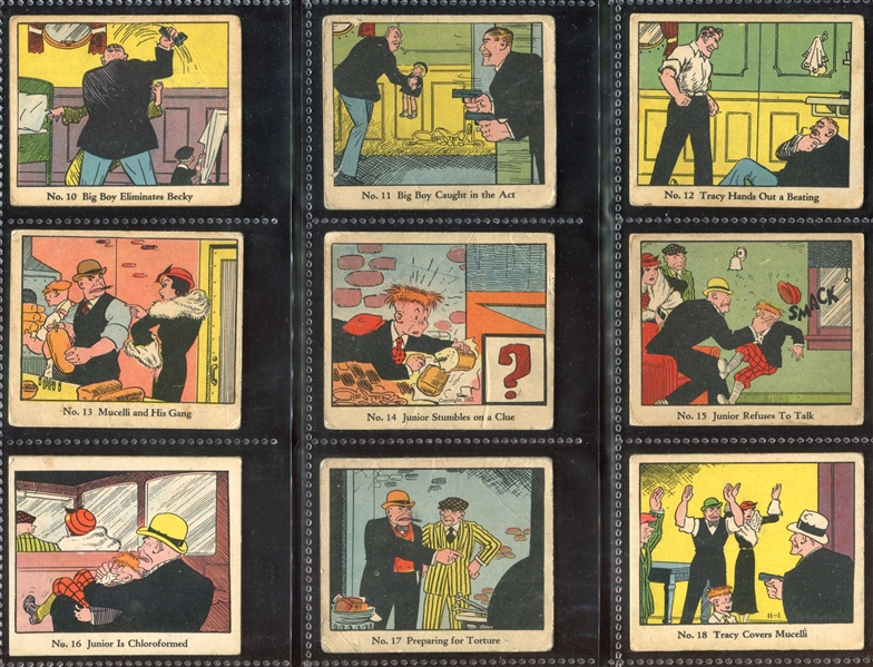 R41 Walter Johnson Candy Dick Tracy Near Complete (137/144) Set