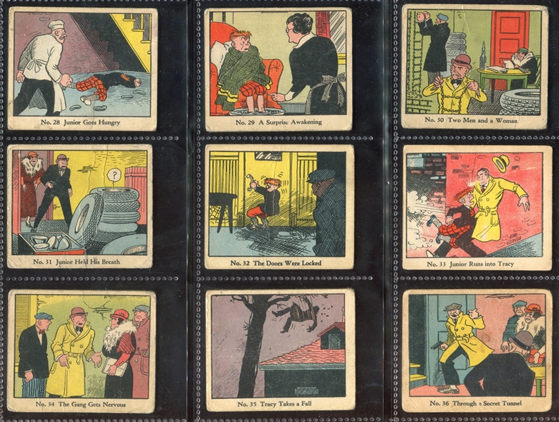 R41 Walter Johnson Candy Dick Tracy Near Complete (137/144) Set