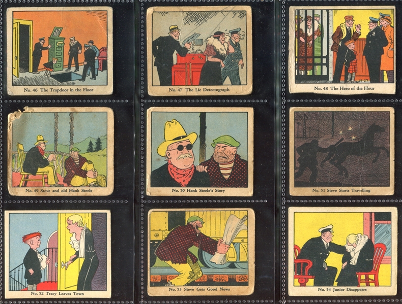 R41 Walter Johnson Candy Dick Tracy Near Complete (137/144) Set