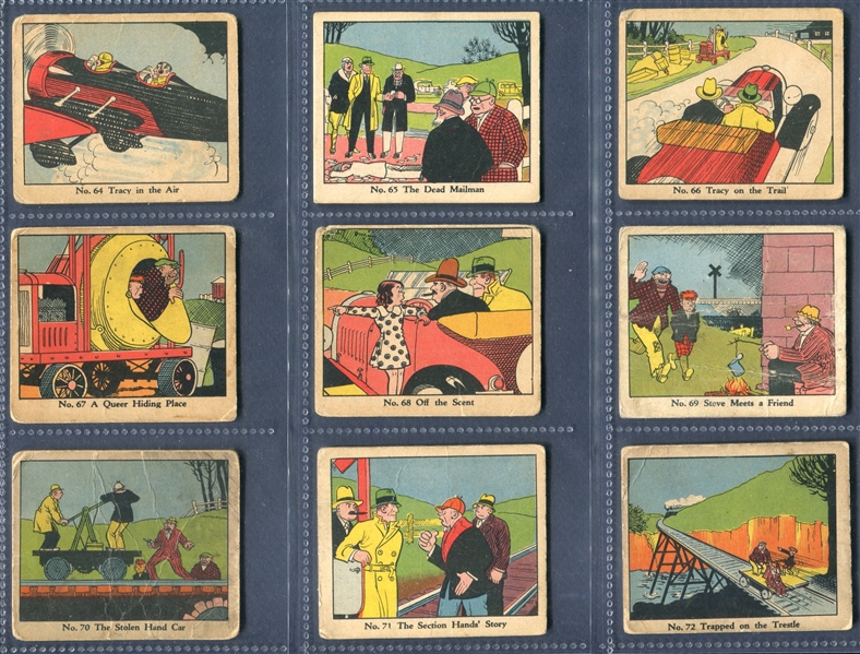 R41 Walter Johnson Candy Dick Tracy Near Complete (137/144) Set