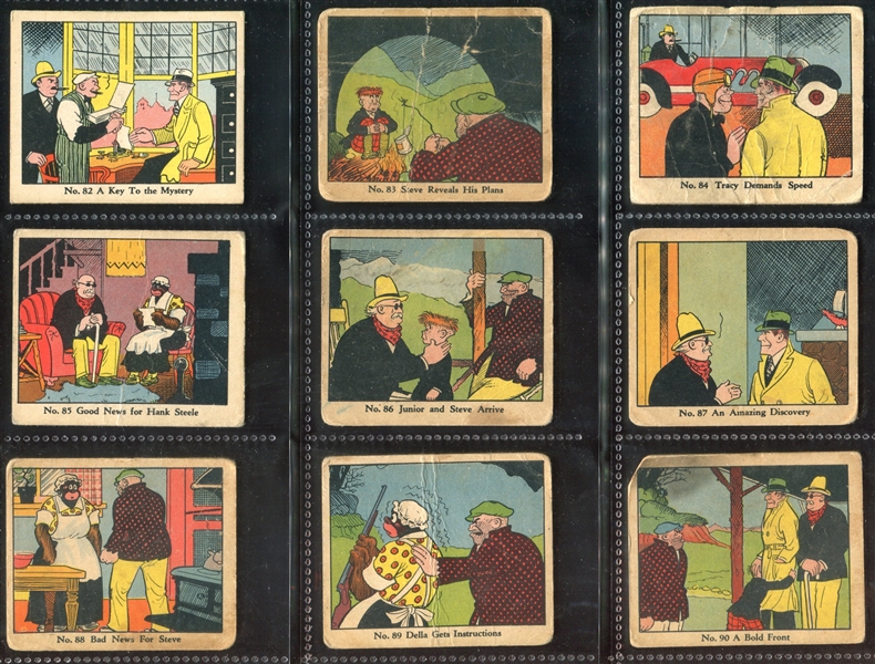 R41 Walter Johnson Candy Dick Tracy Near Complete (137/144) Set