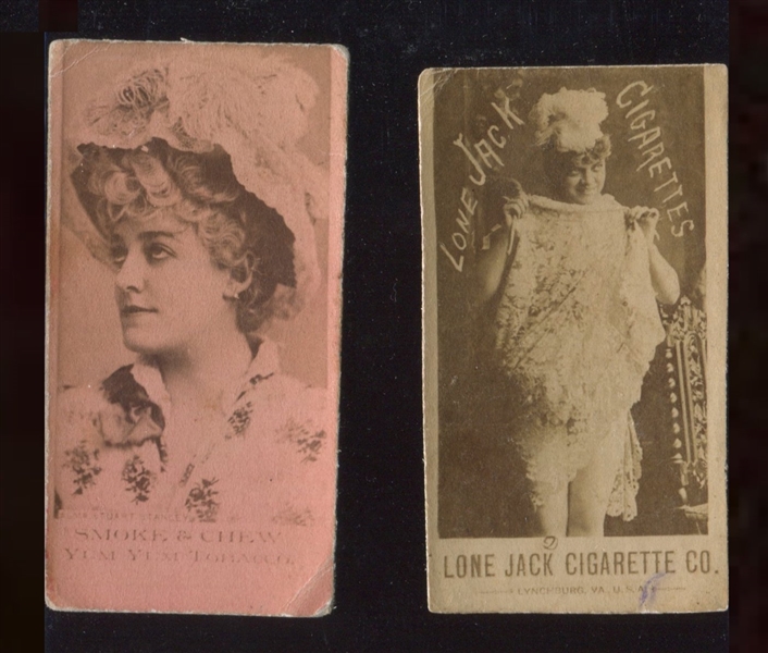 N369/N402 Lone Jack and Yum Yum Actress Pair of Cards