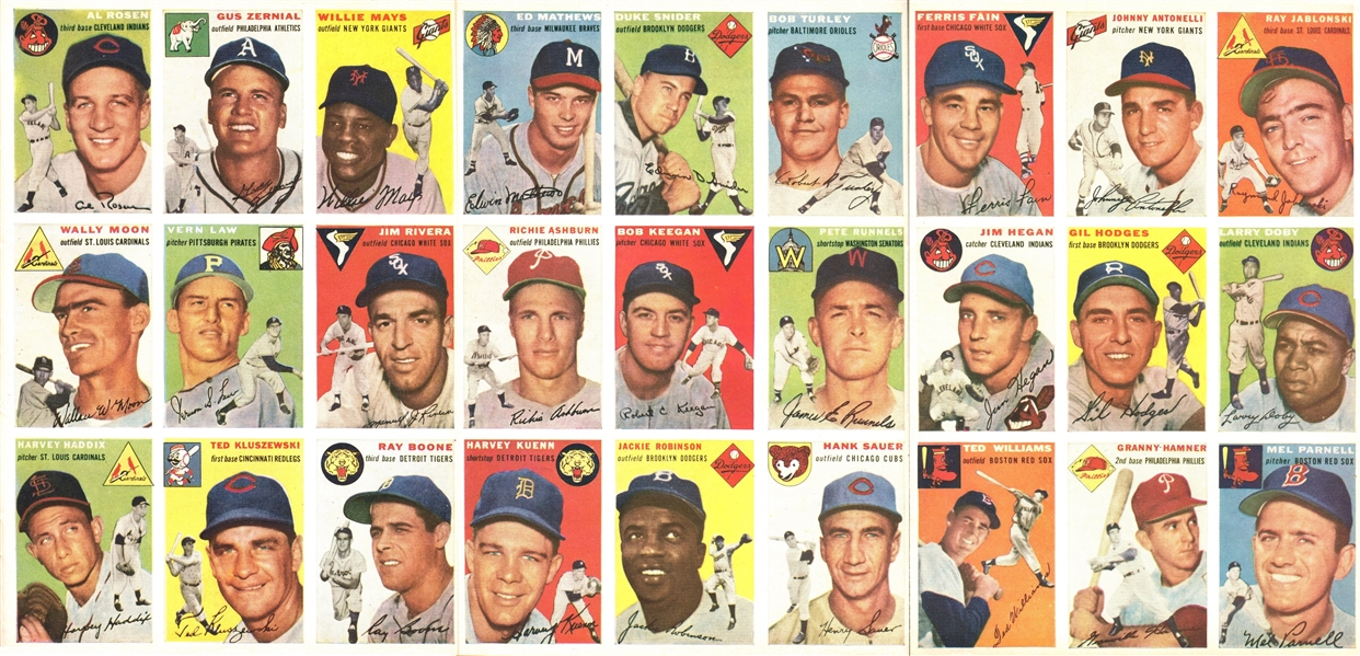 1954 Sports Illustrated First Issue with All Baseball Cards